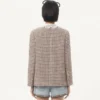 Chaqueta ligera de tweed Pied De Poule Chaqueta ligera de tweed Pied De Poule
