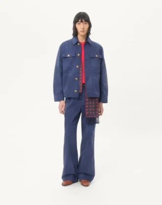 Chaqueta safari de denim