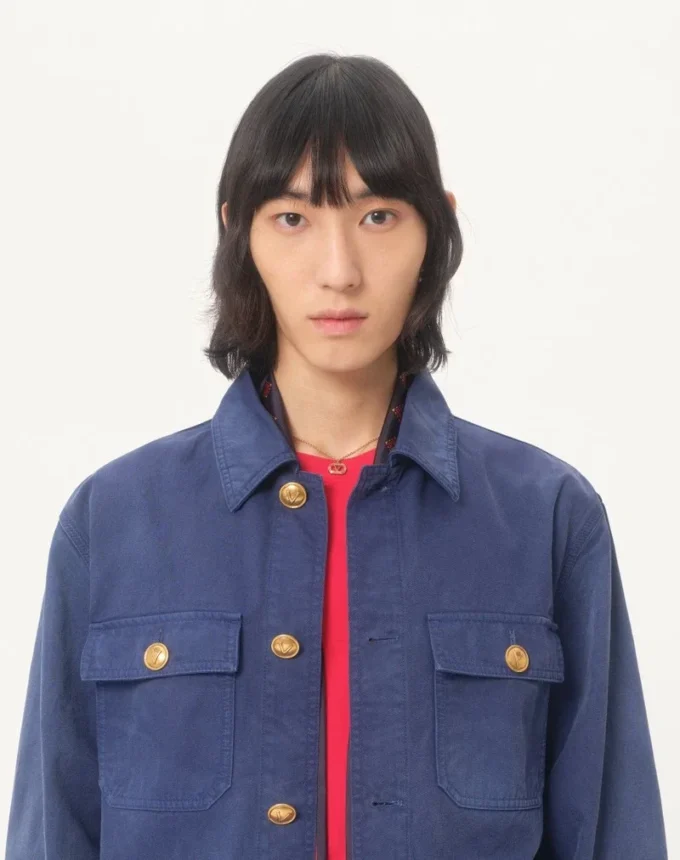 Chaqueta safari de denim Chaqueta safari de denim