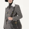 Chaqueta safari de lana con botones y cinturón de Valentino Chaqueta safari de lana con botones y cinturón de Valentino