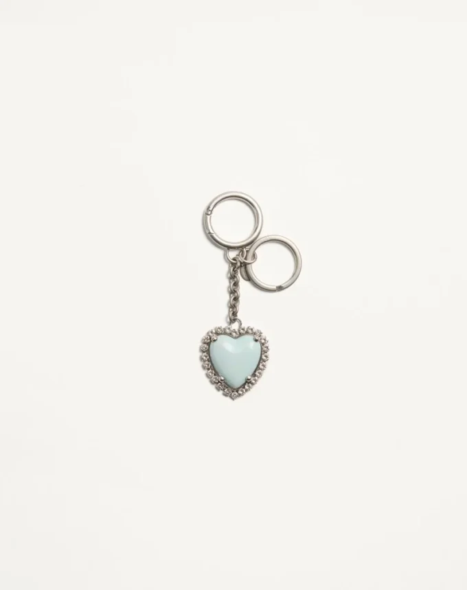 Colgante para bolso Coeur Hyperbole con llavero en metal, material sintético y cristales Colgante para bolso Coeur Hyperbole con llavero en metal, material sintético y cristales