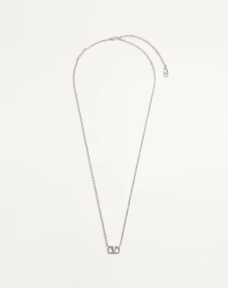 Collar metálico con logotipo Vlogo