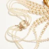 Collar Trop Chou en metal, esmalte, perlas y cristales
