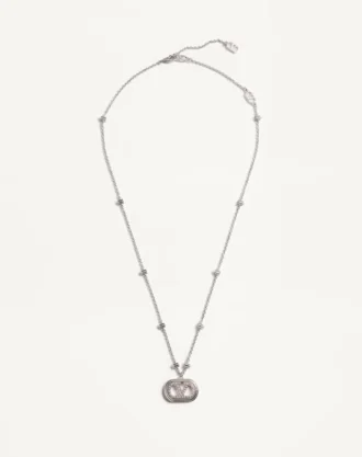 Collar Vlogo Signature de metal con perlas y cristales Swarovski®