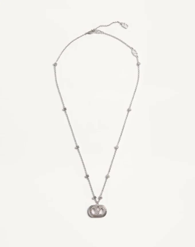 Collar Vlogo Signature de metal con perlas y cristales Swarovski® Collar Vlogo Signature de metal con perlas y cristales Swarovski®