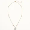 Collar VLogo Signature en metal, perlas y cristales Swarovski®