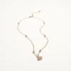 Collar VLogo Signature en metal, perlas y cristales Swarovski®