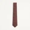 Corbata de algodón jacquard Valentie con estampado Chamber y detalle VLogo Signature Corbata de algodón jacquard Valentie con estampado Chamber y detalle VLogo Signature