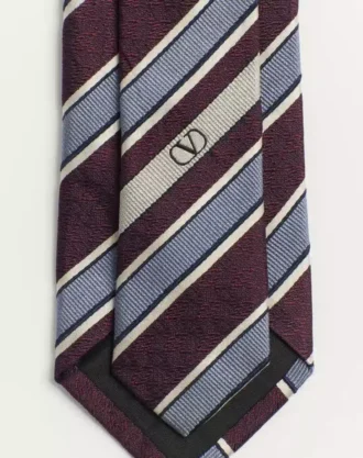 Corbata de seda a rayas Valentie