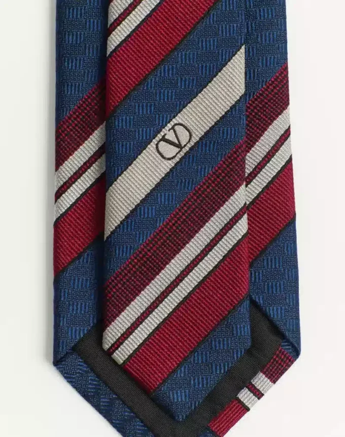 Corbata de seda a rayas Valentie Corbata de seda a rayas Valentie