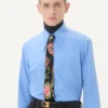 Corbata de seda con estampado floral Papier