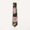Corbata de seda con estampado floral Papier