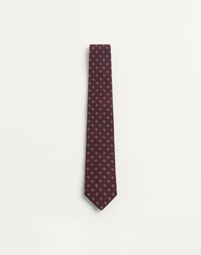 Corbata de seda con microcuadros de Valentino Corbata de seda con microcuadros de Valentino
