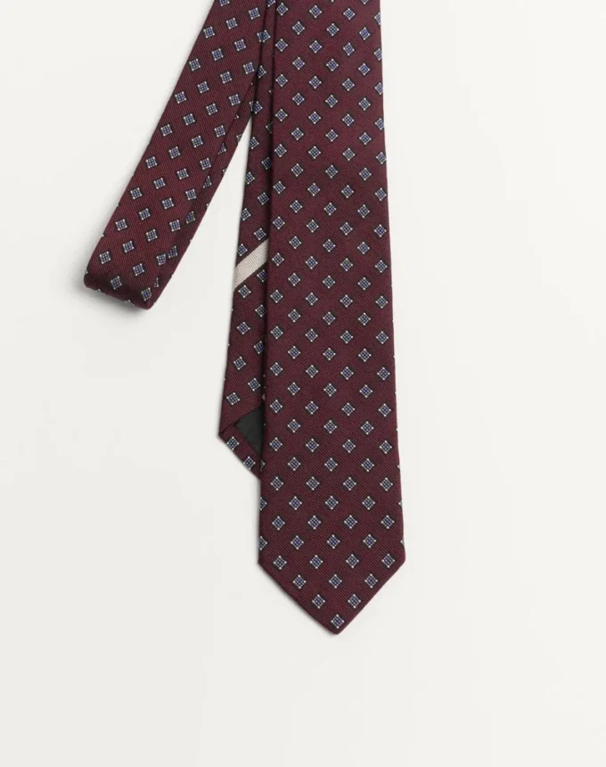 Corbata de seda con microcuadros de Valentino Corbata de seda con microcuadros de Valentino