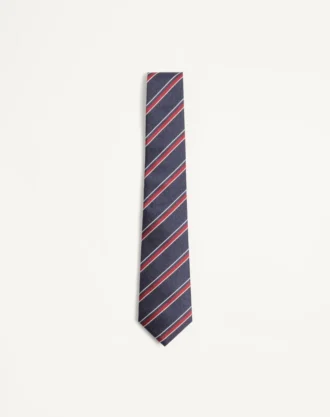 corbata de seda jacquard regimental valentie 2 1 330x417 - Corbata de seda jacquard regimental Valentie
