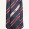 Corbata de seda jacquard regimental Valentie Corbata de seda jacquard regimental Valentie