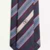 Corbata de seda jacquard regimental Valentie Corbata de seda jacquard regimental Valentie