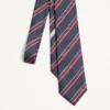 Corbata de seda jacquard regimental Valentie Corbata de seda jacquard regimental Valentie