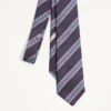 Corbata de seda jacquard regimental Valentie Corbata de seda jacquard regimental Valentie