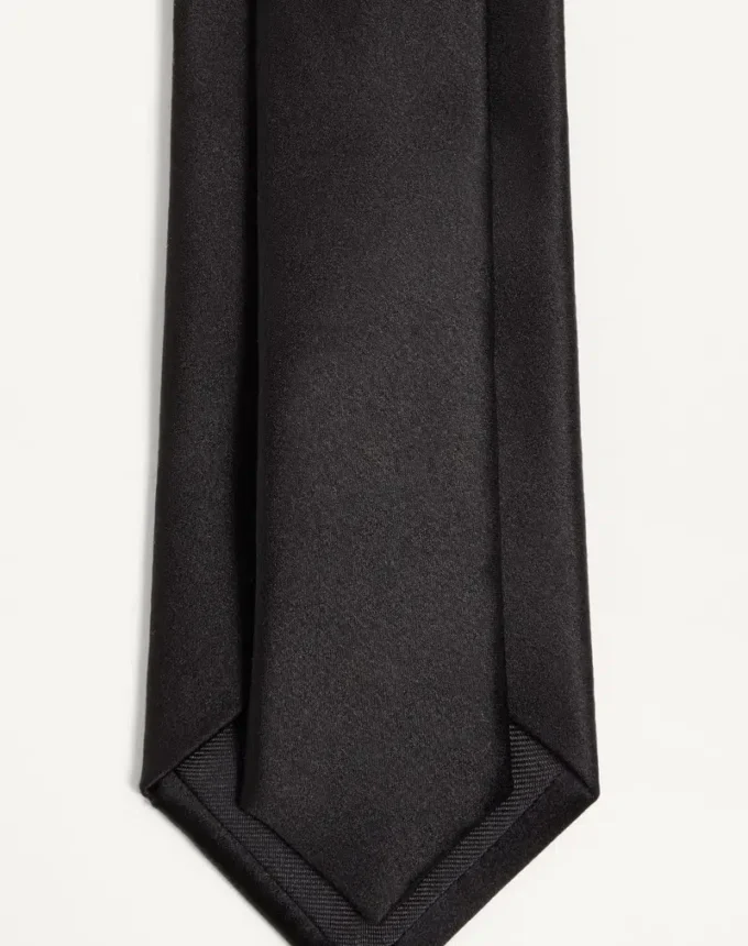 Corbata de seda Valentie con detalle VLogo Signature