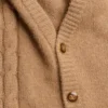 Cárdigan camel