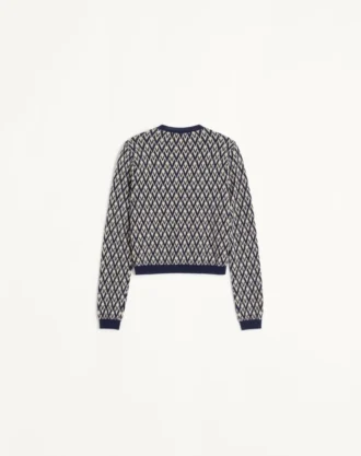 Cárdigan de lana con patrón jacquard Toute La V