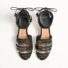 Cuña de malla La Cruisette con bordado 75 mm Cuña de malla La Cruisette con bordado 75 mm