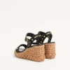 CUÑA ROCKSTUD DE PIEL DE BOVINO 100 MM