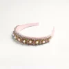 Diadema de lana y seda con bordados de Valentino