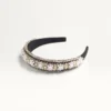 Diadema de lana y seda con bordados de Valentino