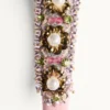 Diadema de lana y seda con bordados de Valentino