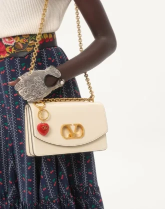 Dije para bolso Coeur Royal con llavero en metal y esmalte
