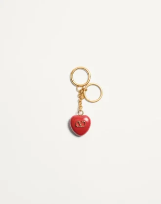 Dije para bolso Coeur Royal con llavero en metal y esmalte
