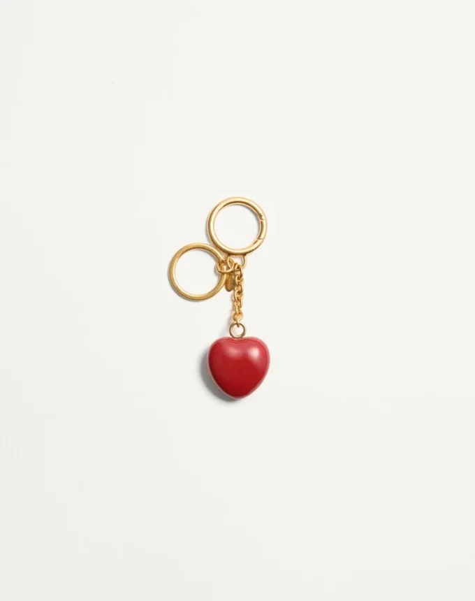 Dije para bolso Coeur Royal con llavero en metal y esmalte Dije para bolso Coeur Royal con llavero en metal y esmalte