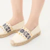 Espadrilles de napa con bordado de uvas 20 mm