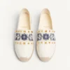Espadrilles de napa con bordado de uvas 20 mm