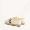 Espadrilles de napa con bordado de uvas 20 mm