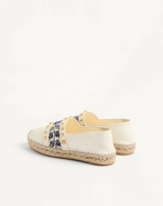 Espadrilles de napa con bordado de uvas 20 mm