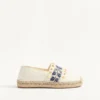 Espadrilles de napa con bordado de uvas 20 mm