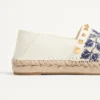 Espadrilles de napa con bordado de uvas 20 mm