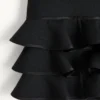 Falda corta de crepé couture Falda corta de crepé couture