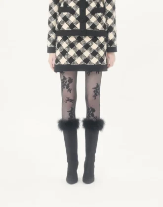 Falda Damier Tweed