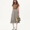 Falda de sarga con estampado Plus De Pois Falda de sarga con estampado Plus De Pois