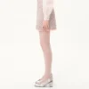 Falda de tweed con cinta Falda de tweed con cinta