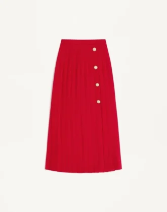 Falda midi de georgette