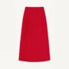 Falda midi de georgette Falda midi de georgette
