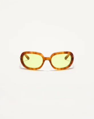 Gafas ovaladas envolventes de acetato