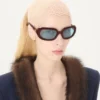 Gafas ovaladas envolventes de acetato Gafas ovaladas envolventes de acetato