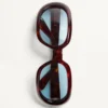 Gafas ovaladas envolventes de acetato Gafas ovaladas envolventes de acetato