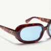 Gafas ovaladas envolventes de acetato Gafas ovaladas envolventes de acetato